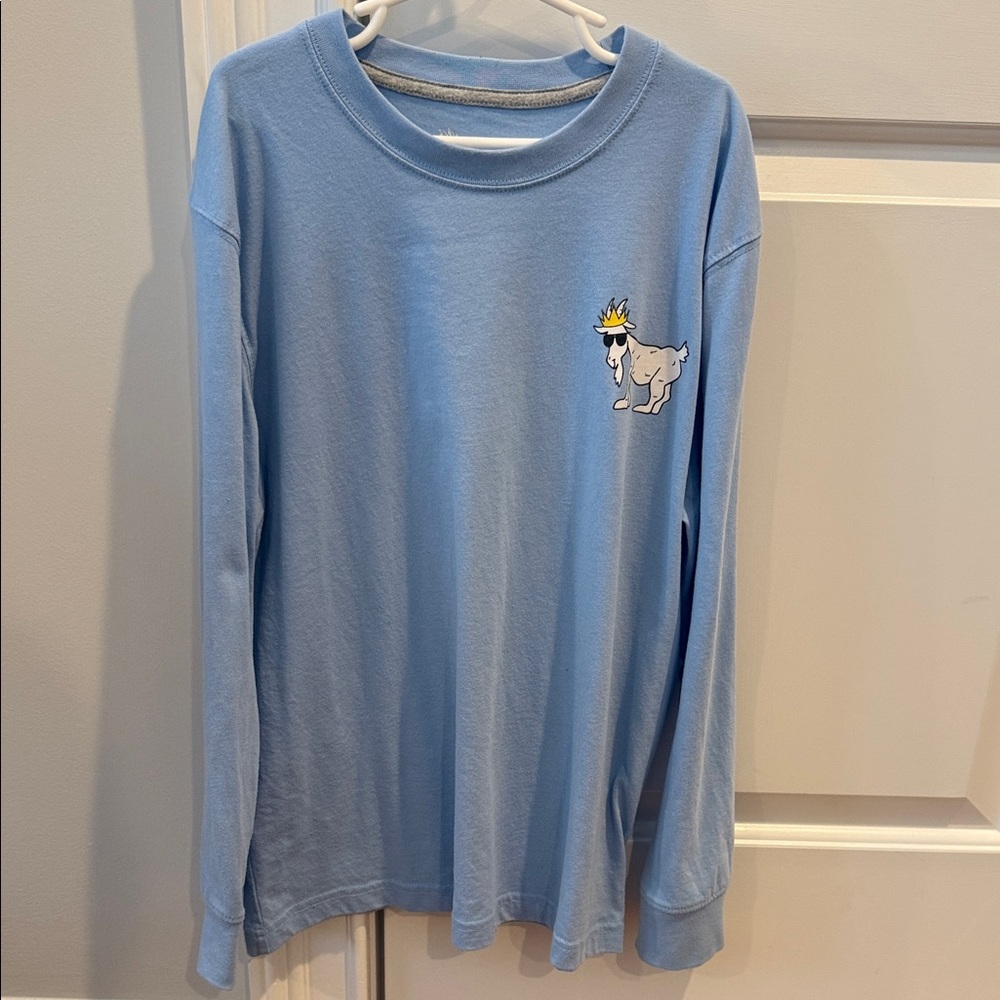 GOAT USA Youth Large Blue Long Sleeve Tee - Picture 2 of 6